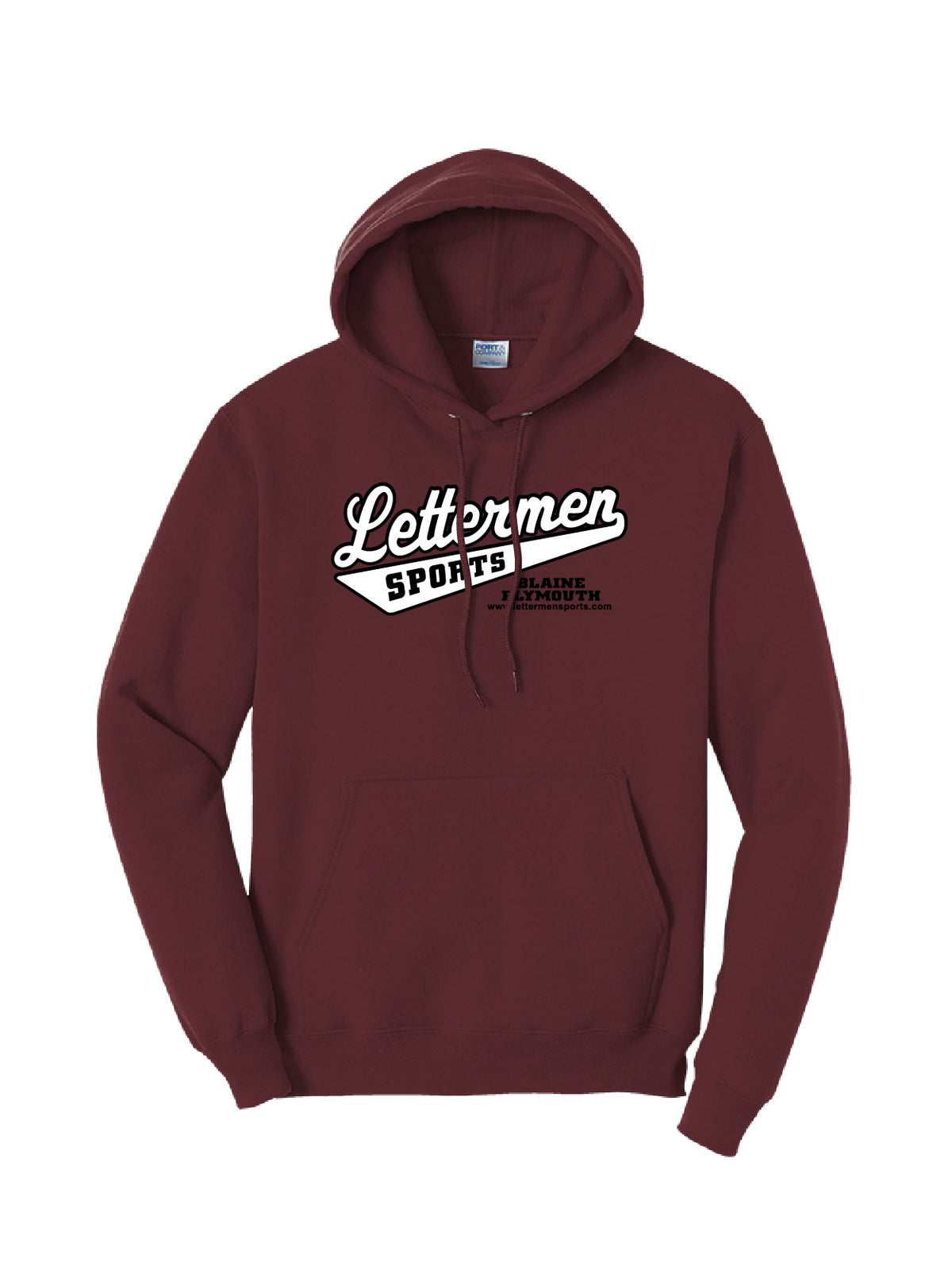 Maroon Classic Lettermen Hoodie