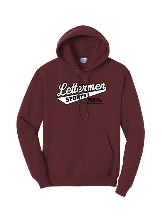 Maroon Classic Lettermen Hoodie