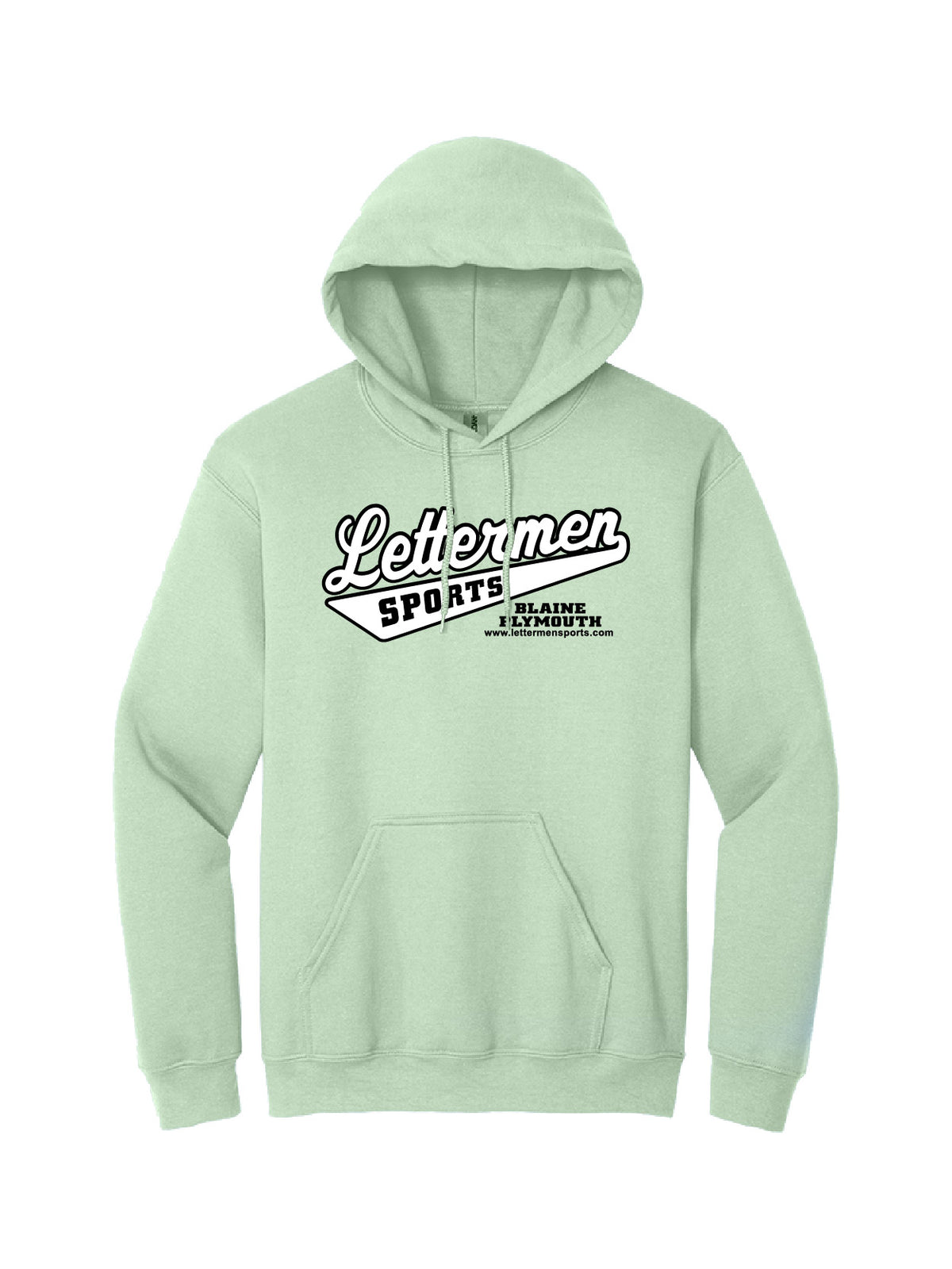 Mint Green Classic Lettermen Hoodie