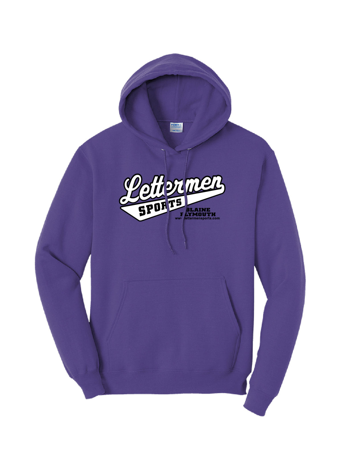 Purple Classic Lettermen Hoodie