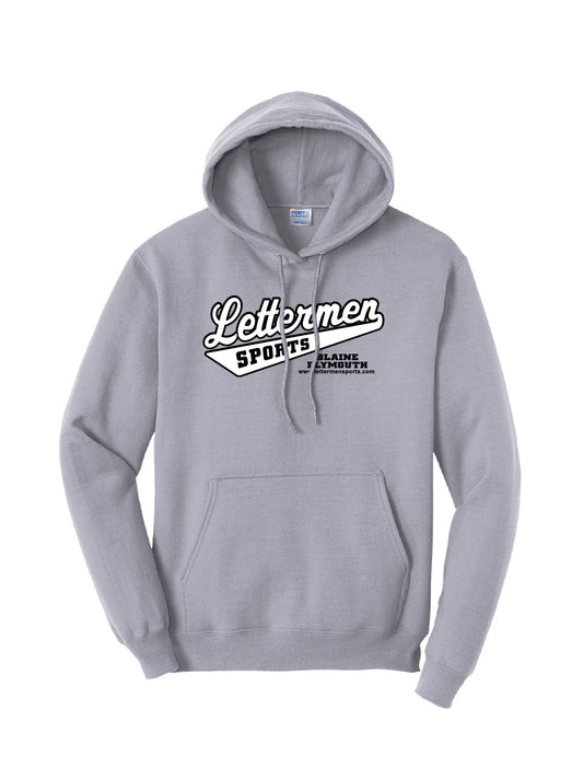 Silver Classic Lettermen Hoodie