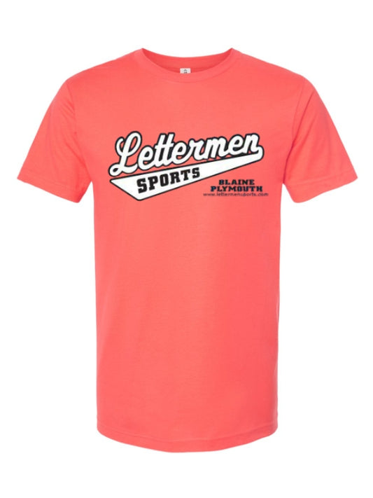 Bright Coral Classic Lettermen Tee 2.0