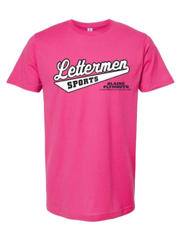 Fuchsia Classic Lettermen Tee 2.0