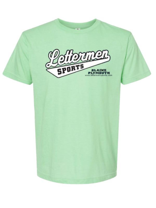 Heather Mint Classic Lettermen Tee 2.0