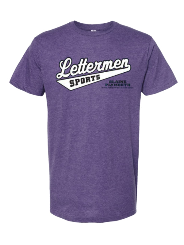Heather Purple Classic Lettermen Tee 2.0