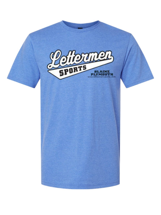 Heather Royal Classic Lettermen Tee 2.0