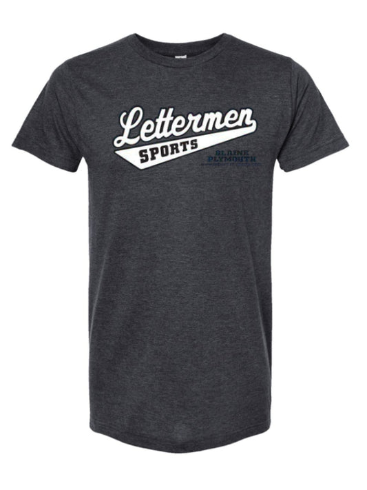 Hthr Graphite Classic Lettermen Tee 2.0