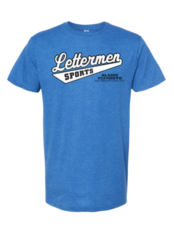Hthr Turquoise Classic Lettermen Tee 2.0
