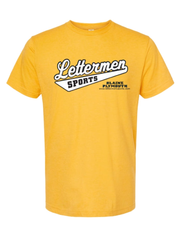 Hthr Yellow Classic Lettermen Tee 2.0