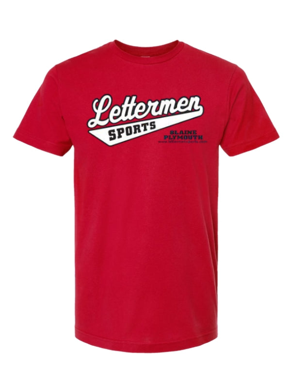 Red Classic Lettermen Tee 2.0
