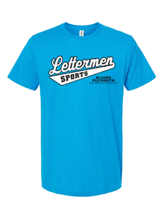 Turquoise Classic Lettermen Tee 2.0