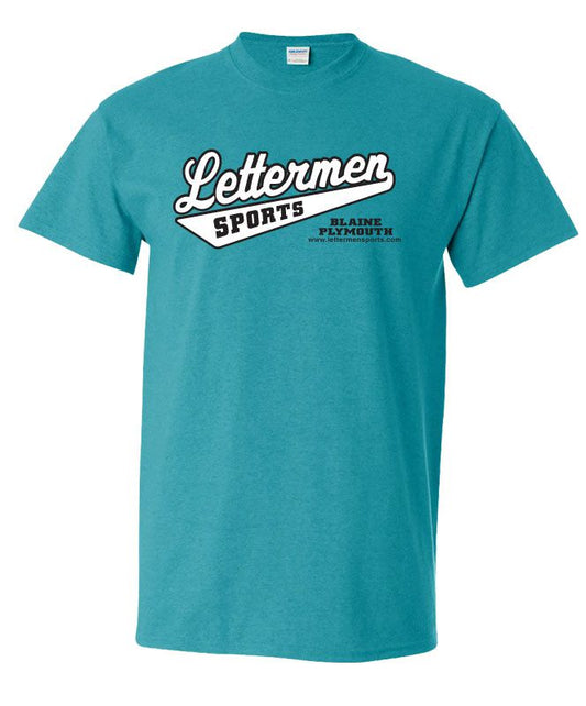 Classic Lettermen Tee, Antique Jade Dome