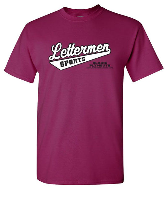 Classic Lettermen Tee, Berry