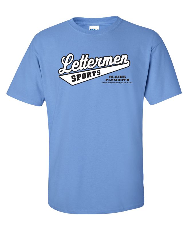 Classic Lettermen Tee, Carolina Blue