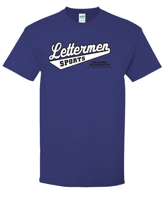 Classic Lettermen Tee, Cobalt