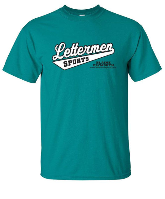 Classic Lettermen Tee, Galapagos Blue