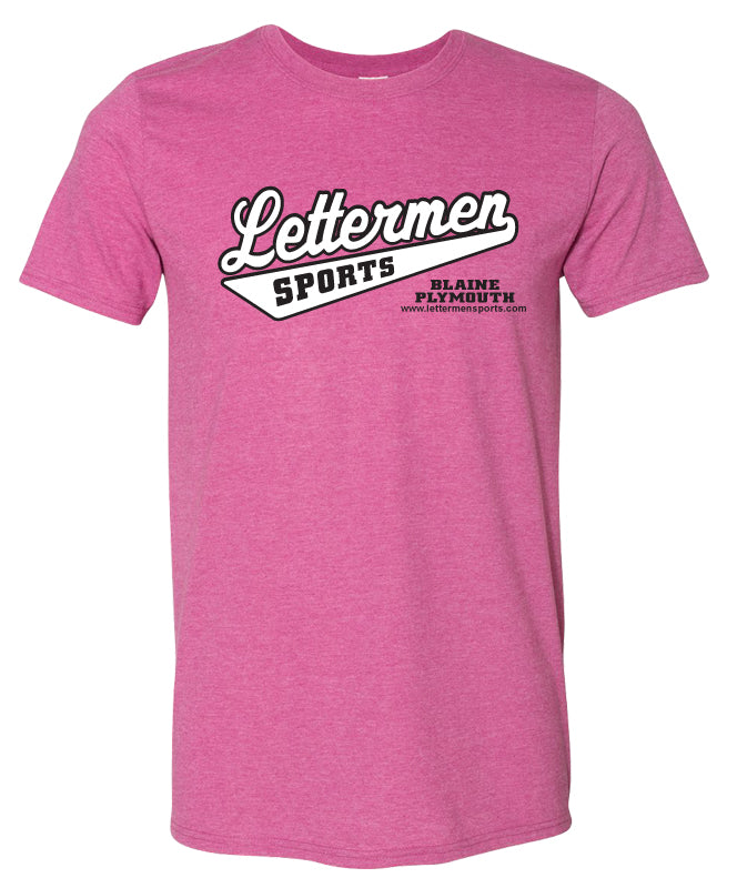 Classic Lettermen Tee, Heather Berry