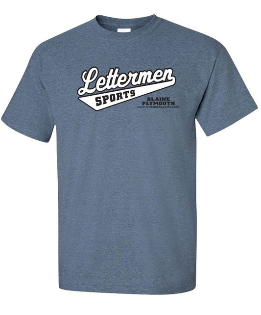 Heather Indigo Classic Lettermen Tee