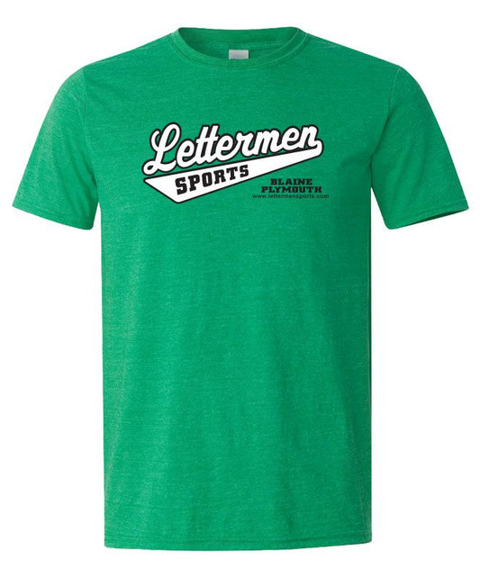 Classic Lettermen Tee, Heather Irish