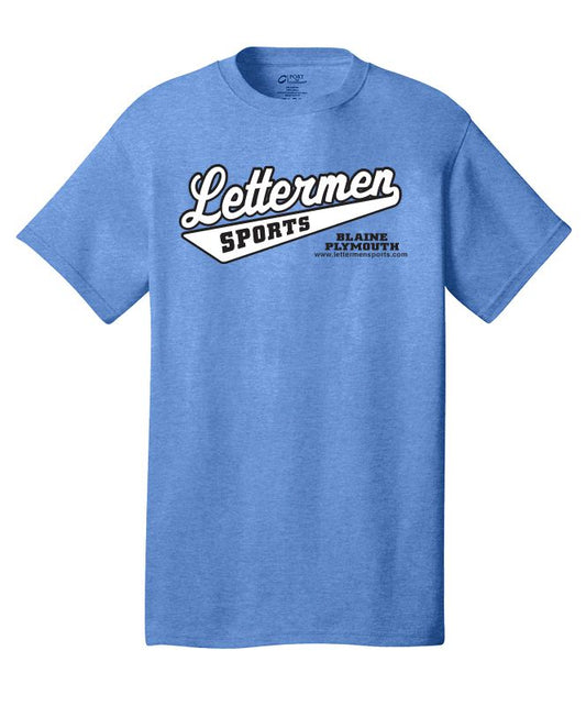 Classic Lettermen Tee, Heather Royal