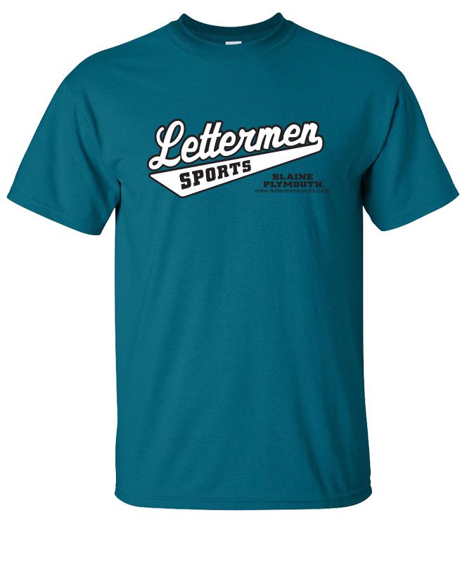 Classic Lettermen Tee, Jade Dome
