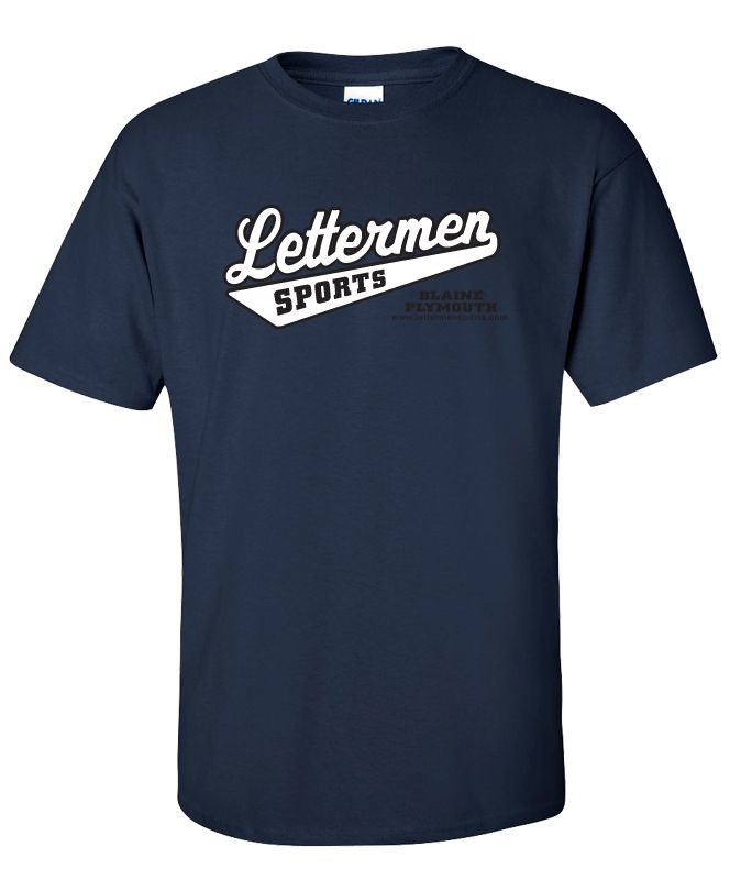 Classic Lettermen Tee, Navy