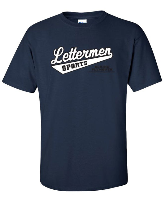 Classic Lettermen Tee, Navy