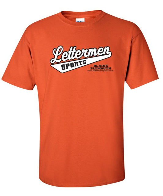 Classic Lettermen Tee, Orange