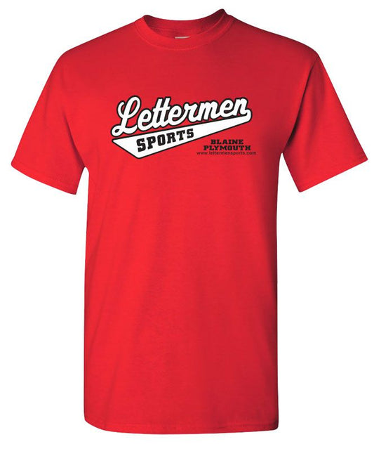 Classic Lettermen Tee, Red