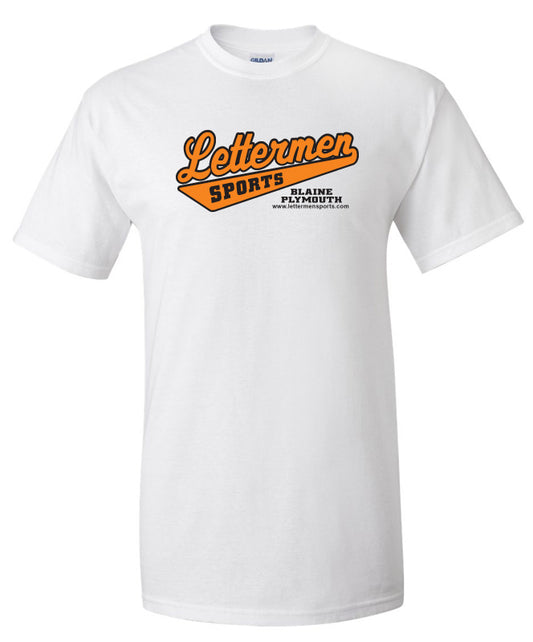 Classic Lettermen Tee, White