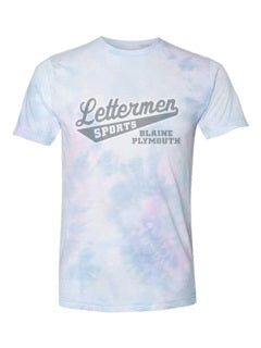 Purple Dream Cloud Lettermen Tee