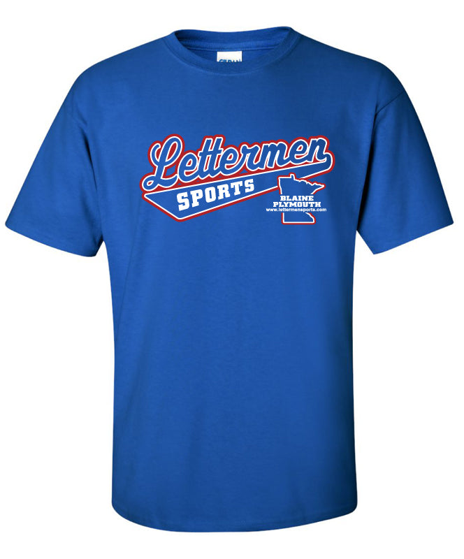 Royal/Red Lettermen Tee
