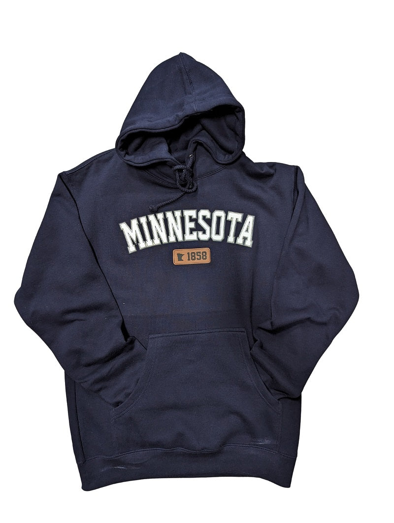 Classic Navy MN 1858 Heavyweight Hooded Sweatshirt