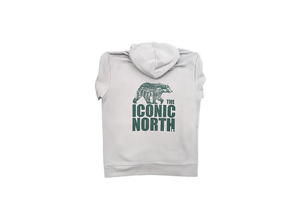 Lead Grey Iconic North Bear Hood