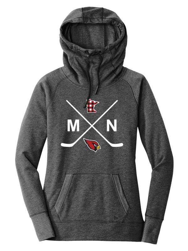 Coon Rapids New Era Ladies Tri-Blend Fleece Pullover Hoodie