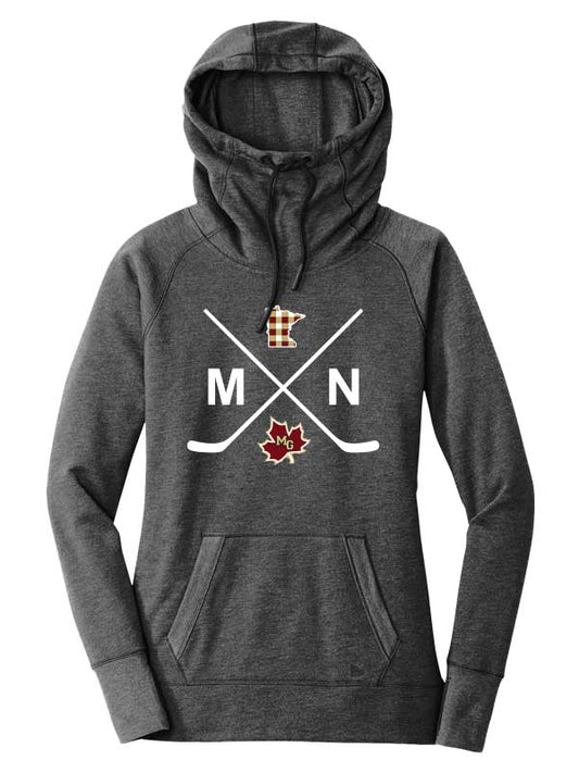 Maple Grove New Era Ladies Tri-Blend Fleece Pullover Hoodie