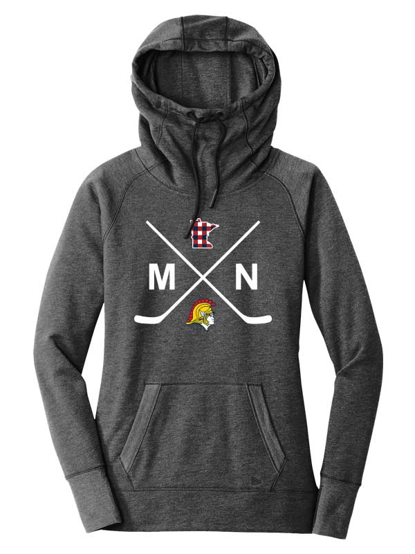Orono New Era Ladies Tri-Blend Fleece Pullover Hoodie