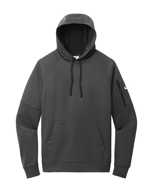 Anthracite Nike Therma-FIT Pocket Pullover Fleece Hoodie