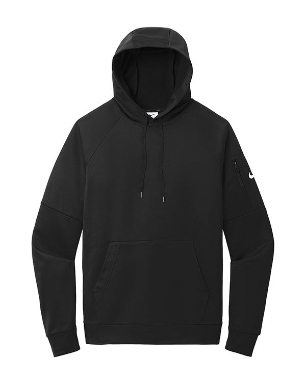 Black Nike Therma-FIT Pocket Pullover Fleece Hoodie