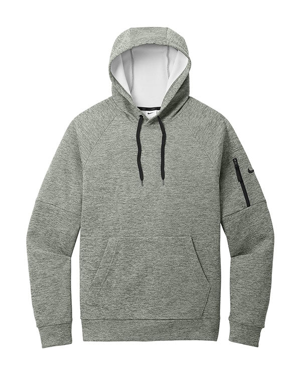 Dark Grey Heather Nike Therma-FIT Pocket Pullover Fleece Hoodie