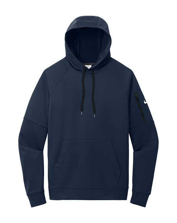 Navy Nike Therma-FIT Pocket Pullover Fleece Hoodie