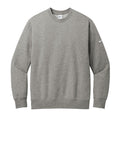 Dark Grey Heather Nike Club Fleece Sleeve Swoosh Crew