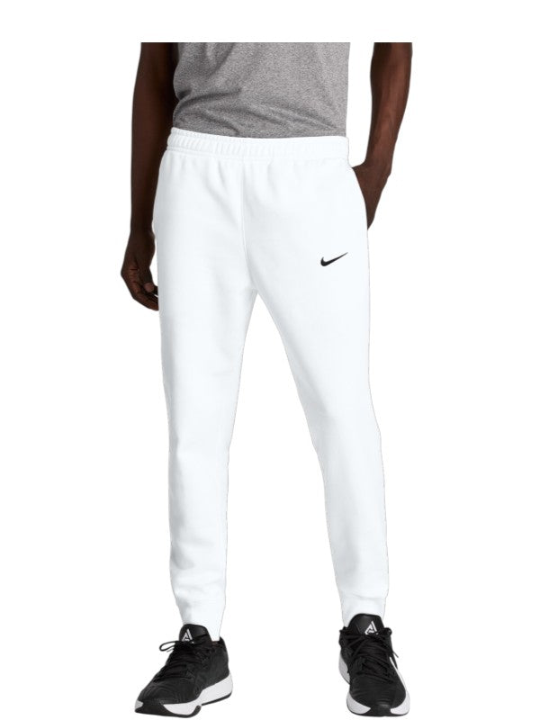 White Nike Club Fleece Jogger
