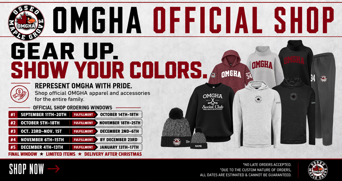 Osseo Maple Grove Hockey Association Official Shop