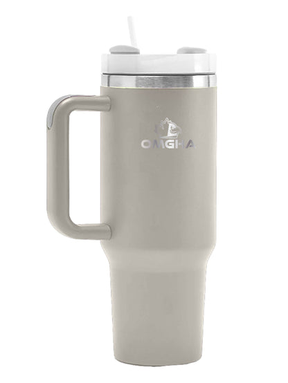 OMGHA - Sand Community 40 oz. Tumbler with Handle