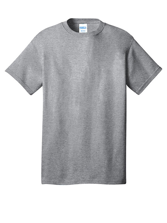 Athletic Heather Port & Company Core Cotton Tee