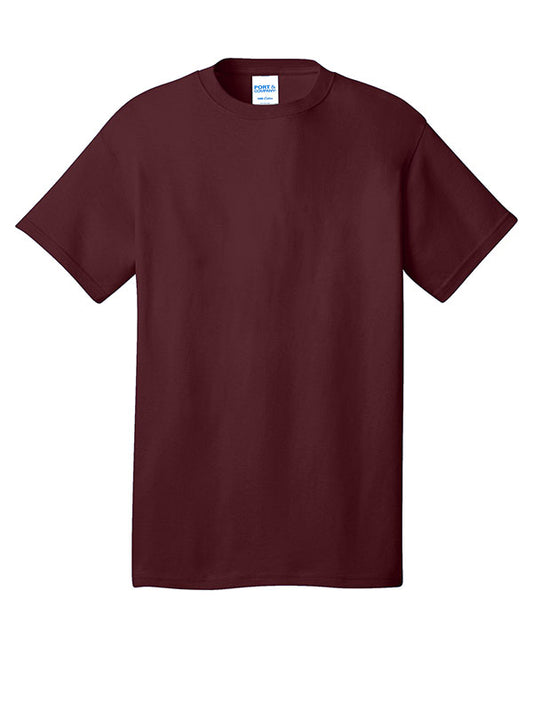 Athletic Maroon Port & Company Core Cotton Tee