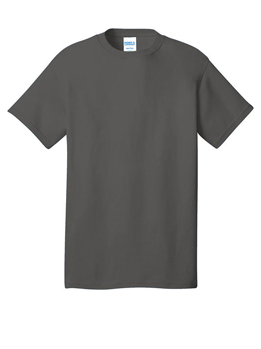 Charcoal Port & Company Core Cotton Tee