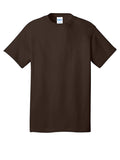 Dark Chocolate Brown Port & Company Core Cotton Tee