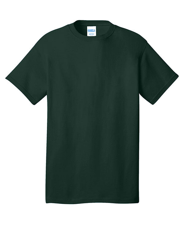 Dark Green Port & Company Core Cotton Tee